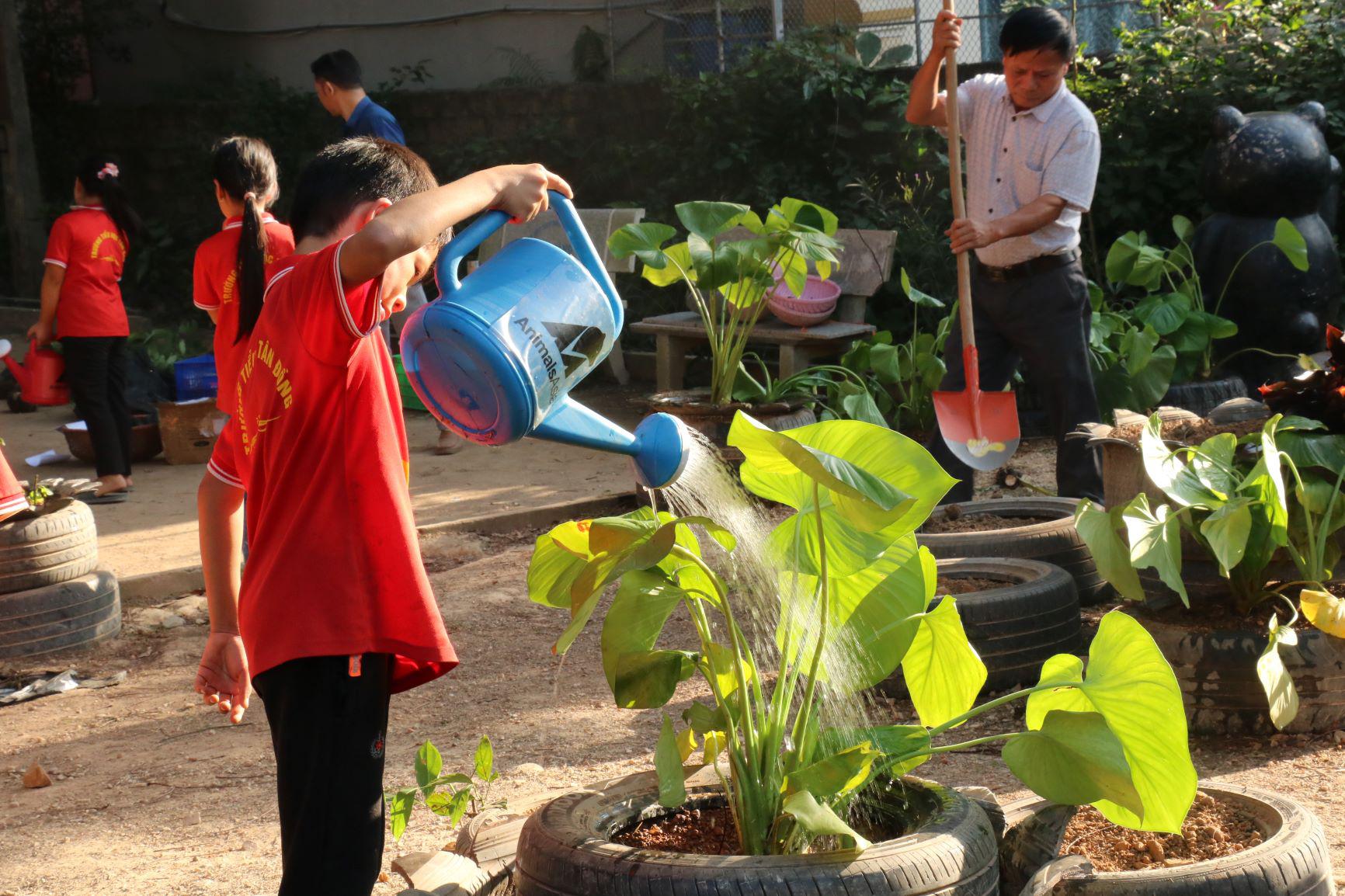 Những giờ trải nghiệm cùng các bạn gấu trường Tiểu học Tân Đồng